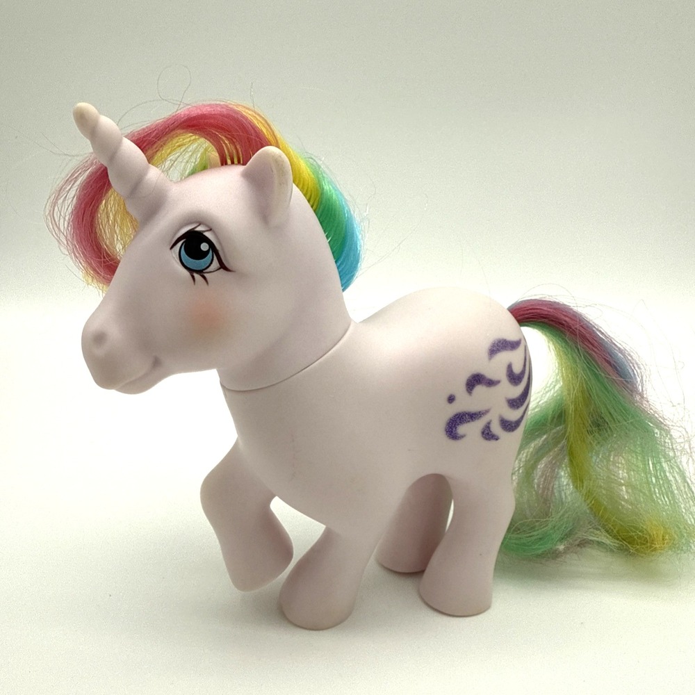 Vintage‎ 1983 My Little Pony G1 WINDY Unicorn Light Purple W/ Rainbow Hair